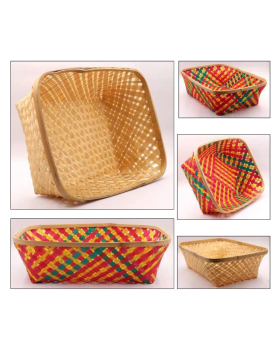 Bamboo Rectangle Basket Bamboo Rectangle Basket